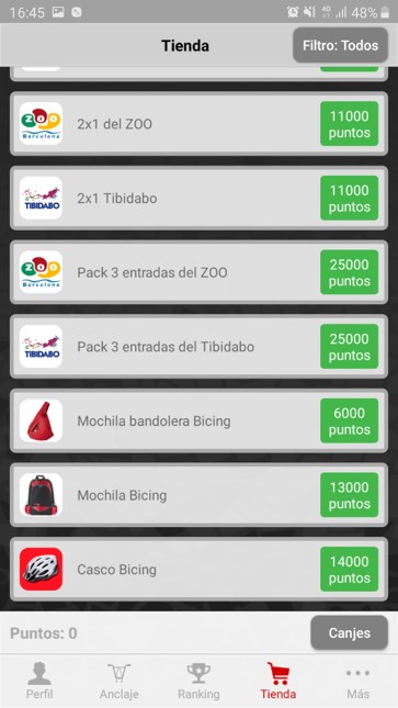 tenda app joc bicing